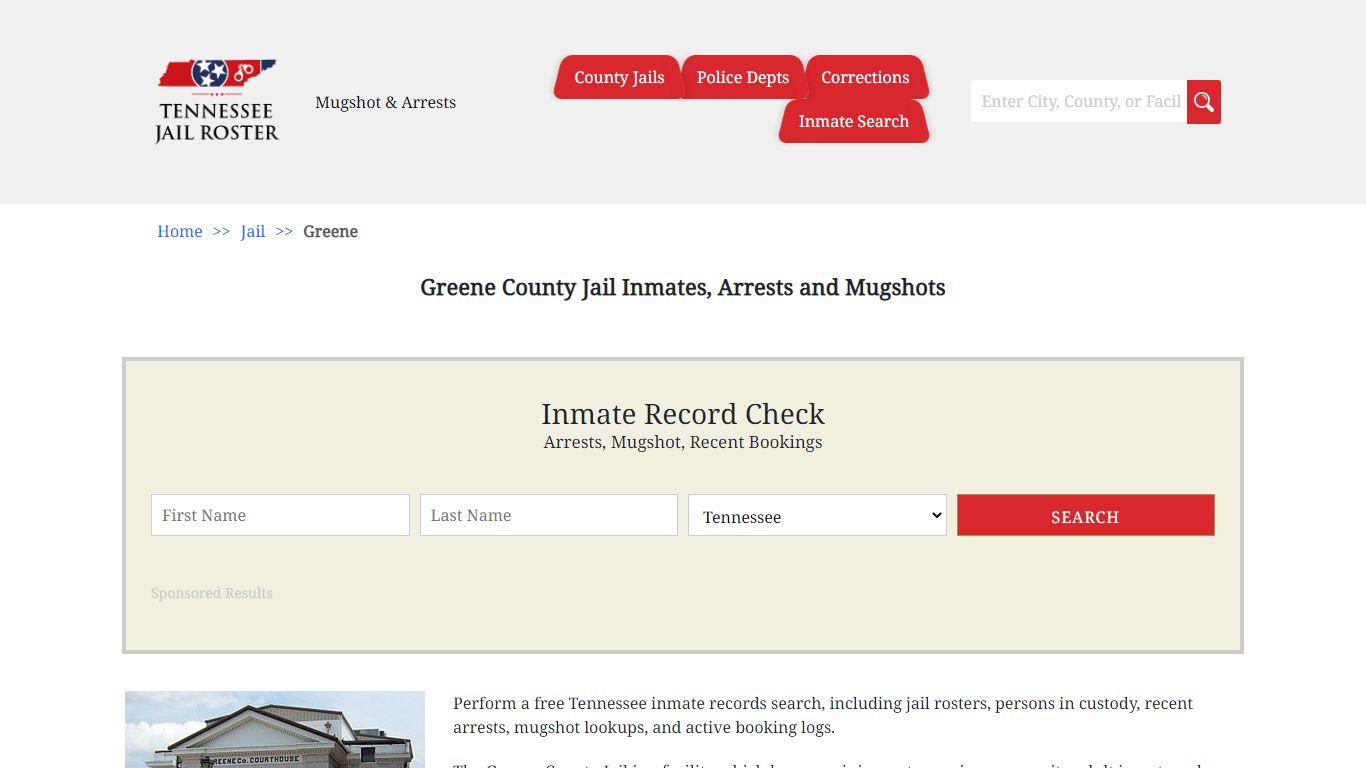 Greene County Jail Inmates, Arrests and Mugshots